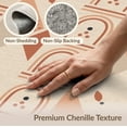 thumbnail image 5 of ODIKA 4'x6' Warm Terracotta Geometric Arches Washable Area Rug Modern Abstract Design with Symmetry for Bedroom, Reading Nook, Pet Friendly & Non-Shedding, 5 of 6