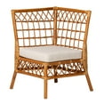 thumbnail image 4 of bali & pari Adora Rattan BOHO Dining Nook Set, 4-Piece, Light Honey, 4 of 10