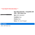 thumbnail image 2 of Rear Shock Absorber - Compatible with 2002 - 2007 Saturn Vue 2003 2004 2005 2006, 2 of 2