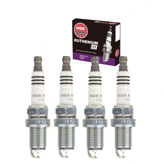 4 pc NGK Ruthenium HX Spark Plugs compatible with Toyota Corolla 1.6L 1.8L 2.4L L4 1997-2012