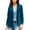 Blue, variant on Siilsaa Womens Blazers Dressy Casual Notched Lapel Pockets Button Work Office Blazer Jacket Suit Blue,XL