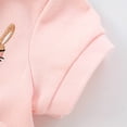 thumbnail image 2 of WOLLED Little Girls Summer T-Shirt Dress for Toddler Baby Lapel Short Sleeve Cotton Dresses Kids Casual Button up Dress 1-8Y, 2 of 10