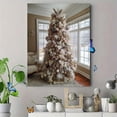 thumbnail image 4 of Luxury White & Gold Christmas Tree Canvas Print Wall Art for Living Room Foyer Holiday Decor, 4 of 8