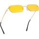thumbnail image 3 of UBIUO - Gafas de sol retro pequeñas y estrechas sin montura, transparentes, rectangulares, vintage, para mujer y hombre, B2643, 3 of 5