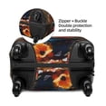 thumbnail image 2 of Fuzoiu Elegant Floral Vase Painting Print Suitcase Cover,Washable Luggage Covers for Suitcase,Elastic Luggage Protector Cover,Scratch Resistant Travel Suitcase Covers-X-Large, 2 of 7