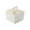 White, variant on Birdeem Baskets for Organizing- Eco-Friendly Storage Box, Mobile Tray, ,Squares Hand Basket Dormitory Home Storage Basket Stackable Storage Basket Desktop Drawer Storage Box with Partition,6X6X6.5In