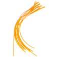 thumbnail image 1 of Fishing Tackle Accessory - 10pcs Yellow Fly Loop Line , 30lb, 1 of 5