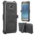 thumbnail image 2 of Fro Samsung Galaxy J7 2018, J7v 2nd Gen, J7 Star, J7 Refine Case, Rugged Full-Body Coverage [Built-in Screen Protector] Heavy Duty Holster Shell Combo Phone Case - Black, 2 of 6
