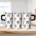 thumbnail image 2 of 20OZ Unicorn Travel Tumbler with Handle and Straw Double Wall Stainless Steel Cup Coffee Mug Keeps Drinks Cold Hot Perfect for Women Mom Friends as Birthday Christmas Thanksgiving Gifts, 2 of 6