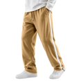 thumbnail image 2 of Mens Side Stripe Color Block Casual Sweatpants Elastic Drawstring Waist Straight Leg Athletic Bottoms With Pockets 2XL, 2 of 9