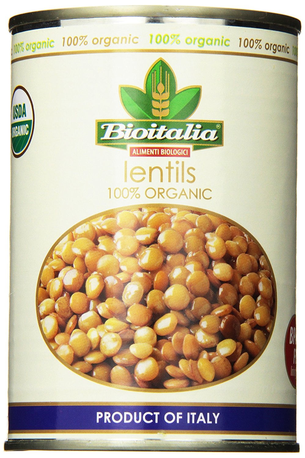 Bioitalia Organic Beans Lentils Case of 12 14 oz. by