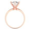 thumbnail image 4 of 2.5 ct Round Cut Moissanite Solitaire Engagement Ring for Women in 18K Rose Gold, 4 of 5