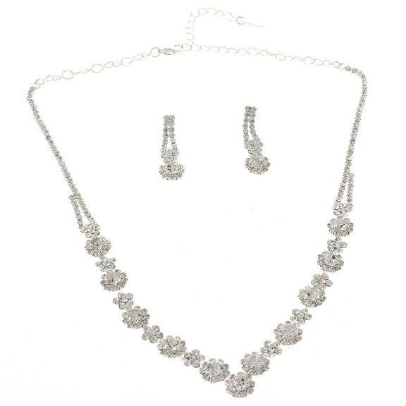 Rhinestone Necklace Set