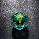 thumbnail image 2 of Beholder's Eye Dnd Dice, Dragon Eye Liquid Core Sharp Edge Handmade Dice Set For Dnd, For Dungeons And Dragons Ttrpg Games, 2 of 3