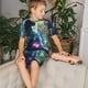 thumbnail image 4 of Balery Cosmic Cat In Window Conjunto de Pijama Infantil de Manga Corta con Estampado – Ropa de Dormir de Algodón Suave-X-Large, 4 of 6