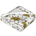 thumbnail image 2 of Bingfone Hohey Bee Golden2 Print Flannel Fleece Blanket Throw Blanket for Bed,Sofa,Couch,Travel,Camping(60"x50" ), 2 of 8