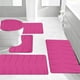 thumbnail image 5 of Alfombras de baño, alfombras para sala de estar, alfombra de área, alfombra de baño de espuma, juego de 5 alfombras de baño para 5 piezas, alfombrillas de inodoro universales, suaves, cómodas, con abs, 5 of 5