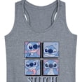 thumbnail image 3 of Disney - Lilo & Stitch - All The Expressions of Stitch - Women's Racerback Tank Top, 3 of 5