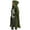 Army Green, variant on qucoqpe Women Hooded Open Front Cardigan Cable Knit Sweaters Solid Color Chunky Long Sweater Coats