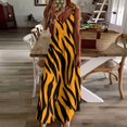 thumbnail image 3 of Animal Print Patterns Design Sleeveless Dress Woman Fashion Long Dresses Women's Summer Suit Dress 2025, 3 of 7