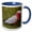 Blue/White, variant on 3drose, Galah Bird, Nambucca Heads, New South Wales, Australia-au01 Dwa3695 - David Wall, 11oz Two-tone Yellow Mug