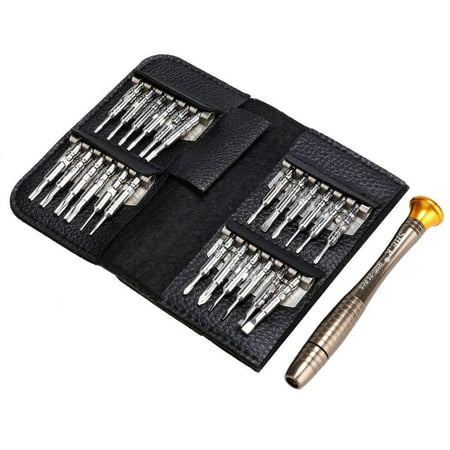 Practical 25 Pieces Repair Tool Kit Screwdriver With Bag  Portable For Hand Phone Laptop Computer