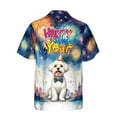 thumbnail image 2 of Happy New Year with Maltese Fireworks Holiday Xmas Winter 2025 Hawaiian Shirt Breathable Summer Unisex Merch Maltese Dog Lover Gifts Idea - 00025, 2 of 6