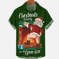 thumbnail image 1 of Camisa hawaiana de manga corta para hombre y mujer, ropa de Navidad, Tops con gráfico 3d de Papá Noel, Hip Hop, gran tamaño, verano, novedad, 1 of 1