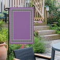 thumbnail image 2 of Garden Flag Double-Side Printed House Flag Geometric Greek Key Design Yard Flag Purple Welcome Banner Decor Outdoor Holiday Decorations 12*18in, 2 of 8