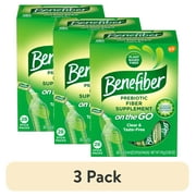(3 pack) Benefiber On The Go Prebiotic Fiber Powder, Unflavored, 3.92 Oz, 28 Ct