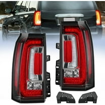 Nilight Taillight Assembly Compatible with 2015 2016 2017 2018 2019 2020 GMC Yukon and Yukon XL 2015-2018 submodel Denali SLE SLT LED Type Tail Lights Rear Lamp Replacement Driver and Passenger Side