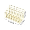 thumbnail image 3 of Btomtd Iron Metal Three Bookshelf Book Stand Desktop File Book Organization And Storage, 3 of 6