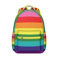 thumbnail image 1 of Watercolor Students Backpack Abstract Geometric Boho Rainbow Gradient Design Starry Night Ocean Beach Scenery School Bag, 1 of 4