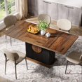 thumbnail image 4 of Mesa de comedor Tribesigns 55 rectangular para 4-6 personas de madera, 4 of 8