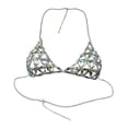 thumbnail image 3 of Cadena para el Cuerpo Fernando Sujetador con Cadena Top Brillante Sin Mangas Plata, 3 of 8