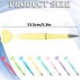 thumbnail image 3 of Heart Shaped Ballpoint Pens, Novelty Gel Ink Pens, Cute Heart Decor Plastic Pens, Cute Plastic Point Oil Pens, Portable Pocket Stationery for Office Valentine Gift Note Taking Supplies, Yellow, 3 of 4
