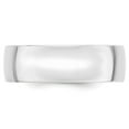 thumbnail image 2 of 10k White Gold 7mm Lightweight Comfort Fit Wedding Band Size 5.5, 2 of 4