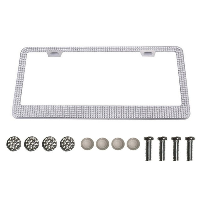 License Plate Frame Shiny Scratch Resistant Cover for Gifts