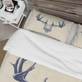 thumbnail image 4 of Designart 'Deer head Portrait' Sketch Animals Duvet Cover Set, 4 of 4