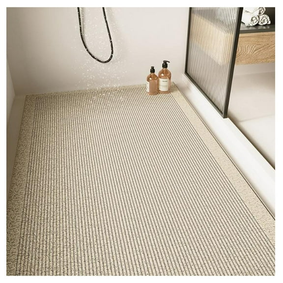 Non Slip Bath Mat for Inside Shower,Loofah Shower Mat for Elderly Soft Textured Foot Massage Pad for Wet Area