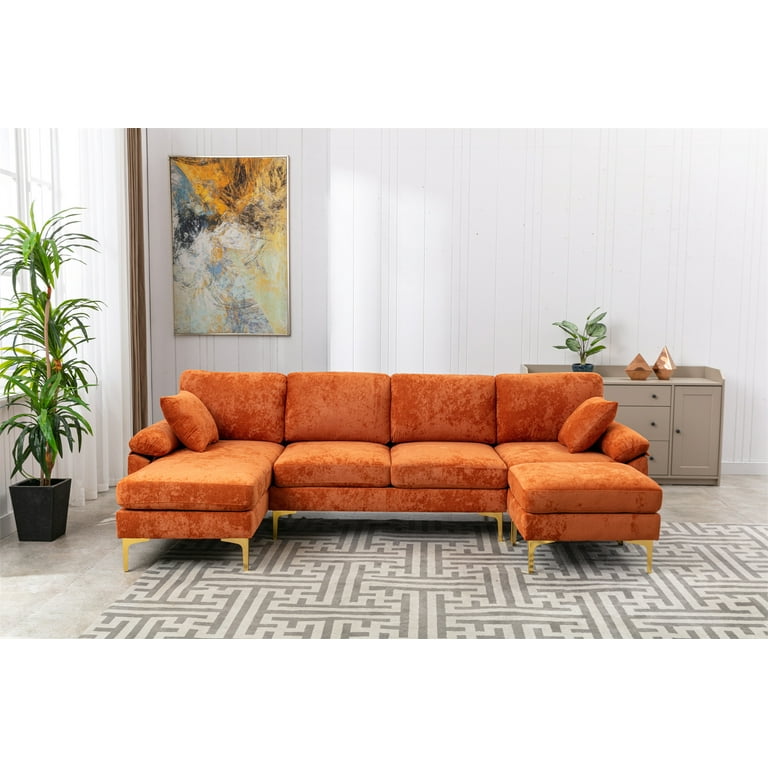 Orange sectional 2024 ashley furniture