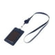 thumbnail image 2 of Titular de la tarjeta de identificación de la tarjeta de del cuero de la PU vertical de 2 caras con la oficina de negocios de la correa Azul real Yuyangstore Porta credencial con cordón, 2 of 8