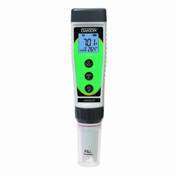 Oakton PH Tester 30,H20 Proof,-1.0 to 15,1-3 pt WD-35634-30