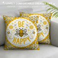 thumbnail image 3 of Leisuo Spring Summer Throw Pillow Covers,Yellow Honeycomb Polka Dots Cushion case Farmhouse Spring Summer Home Decorative for Couch Sofa Outdoor Patio Living Room, 3 of 5
