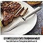 Rada Cutlery Serrated Steak Knife, Silver Handle, Pack of 2