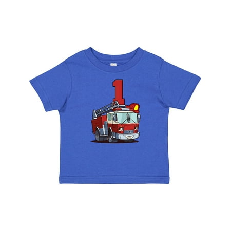 

Inktastic 1st Birthday Fire Truck Gift Baby Boy or Baby Girl T-Shirt