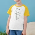 thumbnail image 2 of rd Yellow Kawaii Brunch Tops for Children Boy Girl Fall Summer Short Sleeve Boat Neck Spandex Graphic Tops Blouses Shirts Child 2026 Clothes Trendy Y2K 7 Years, 2 of 8