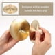 thumbnail image 2 of 3.5-Inch Wooden Handle Mini Cymbals for Fingers, Pair of Percussion Instruments, 2 of 5