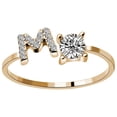 thumbnail image 1 of Dsscvnef Fashionable and Opening 26 Letters with Diamond Ring Ladies Jewelry, 1 of 4