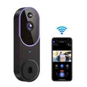 Hubposh Smart 1080p Video Doorbell Camera, Live View, AI Human Detection, 2-Way Audio, Night Vision (Receiver Not Included)